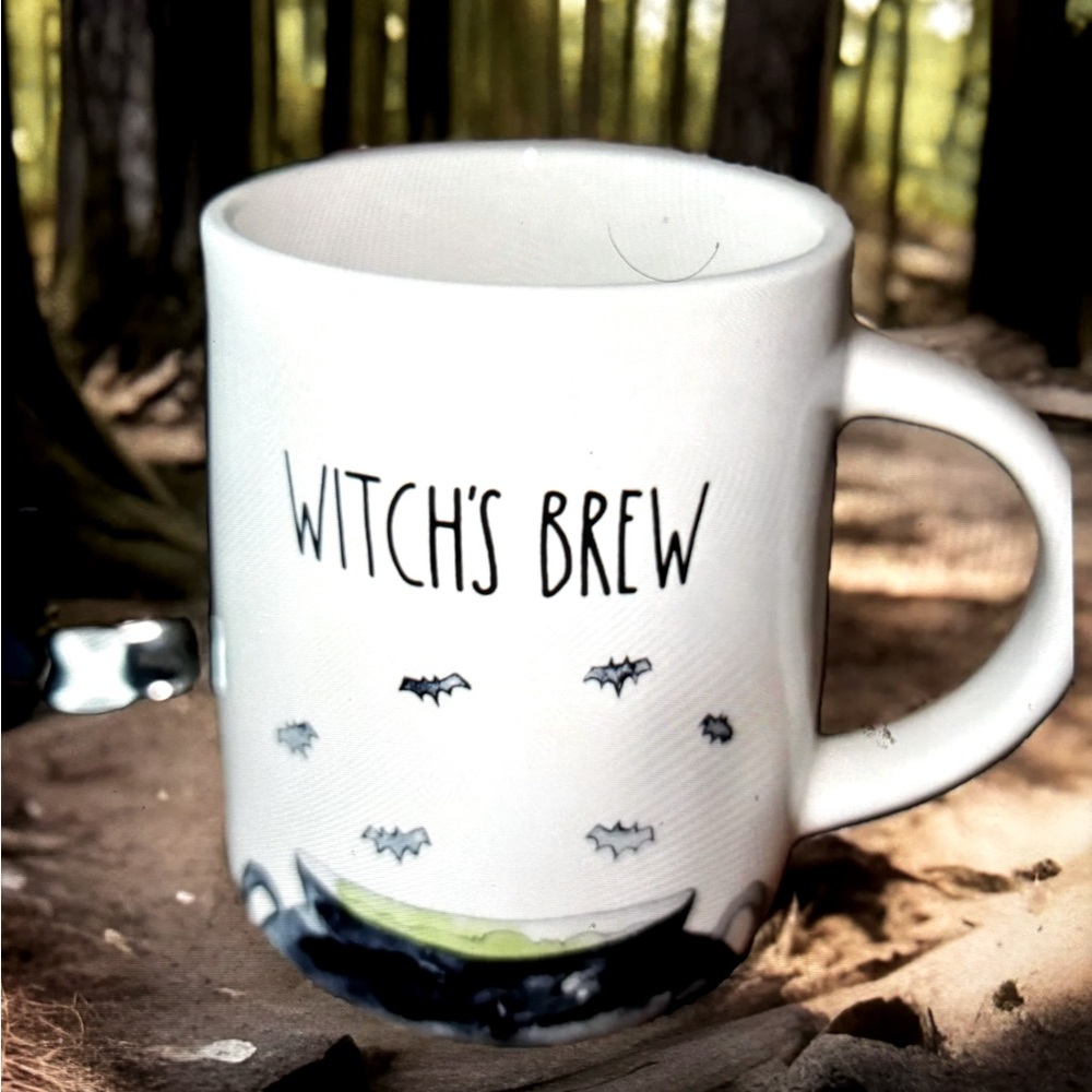 New Rae Dunn Art Pottery 🧙 Bats & WITCH’s BREW Tea Coffee Cup Mug Halloween